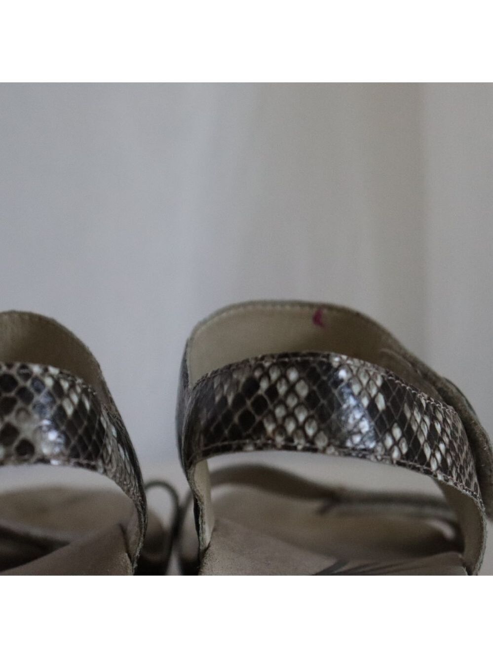 ABEO B.I.O.system “Una Metatarsal” Snake Skin Print Wedge Sandals - Picture 8 of 16